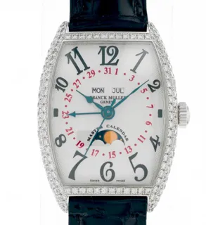 Franck Muller Curvex Stainless steel and Diamond Silver