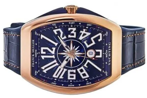 Franck Muller Vanguard V 45 SC DT 5N BL 45mm Rose gold Blue 1