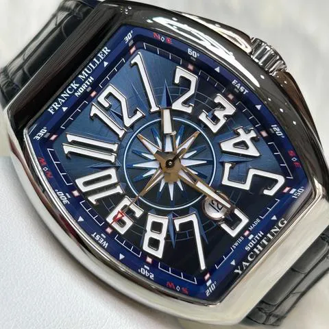 Franck Muller Vanguard V 45 SC DT 44mm Stainless steel Blue