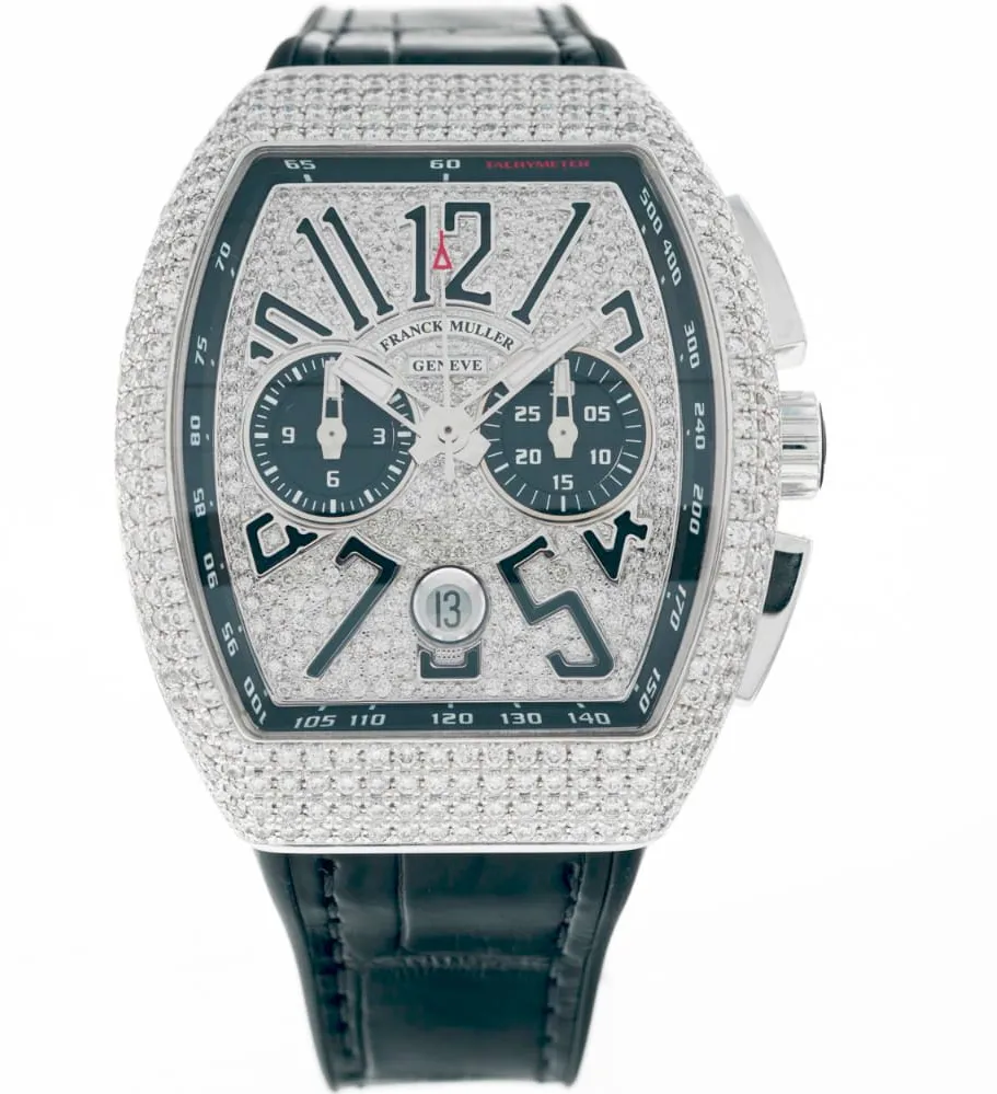 Franck Muller Vanguard V41 CC DT D CD (NR) OG DM BLK 41mm Stainless steel Diamond