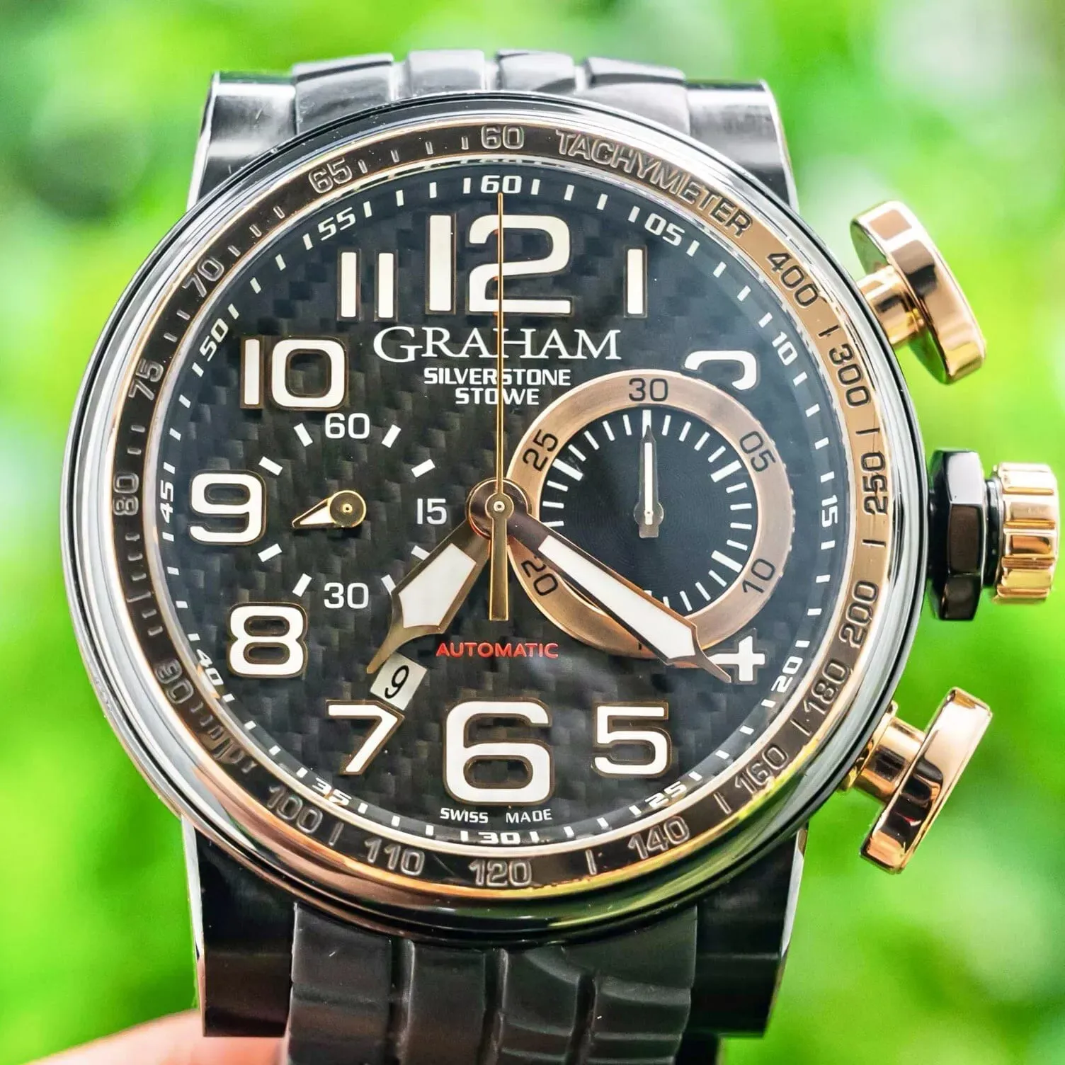 Graham Silverstone 2BLDZ.B12A.K47N 48mm Stainless steel and PVD Black