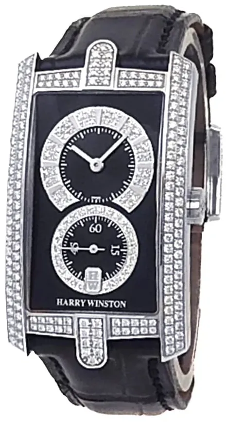 Harry Winston Avenue C 330/UMWL.KD/D3.1 26mm White gold Black