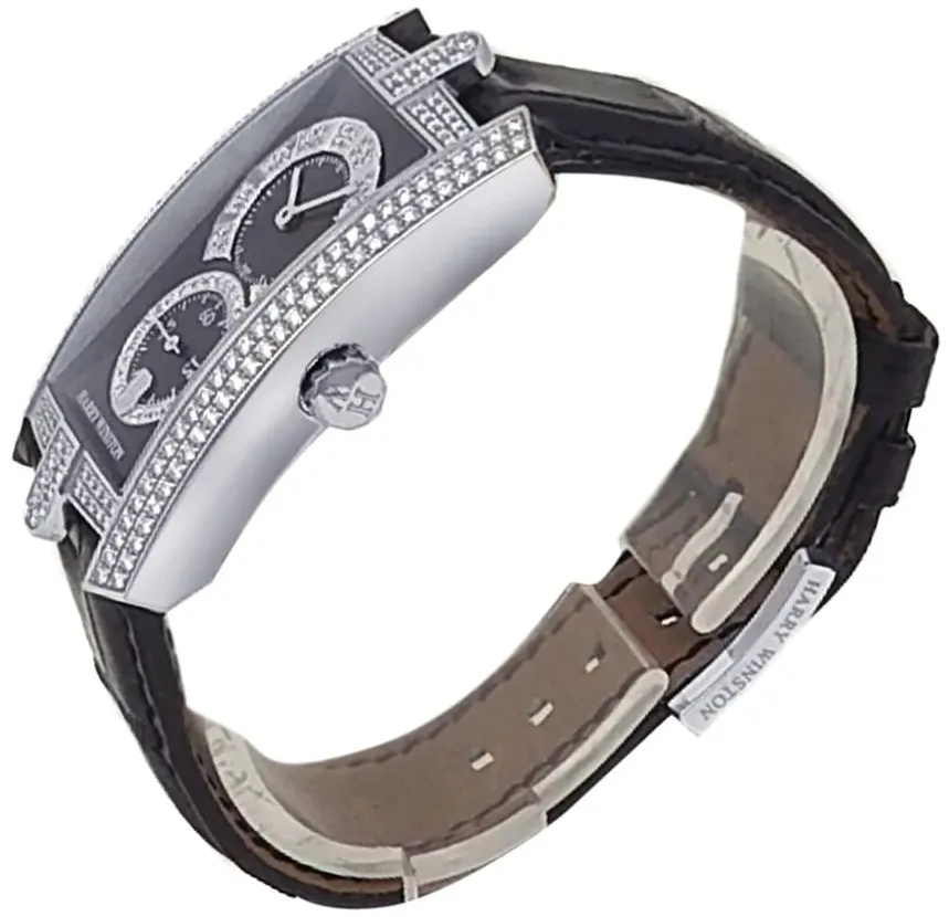 Harry Winston Avenue C 330/UMWL.KD/D3.1 26mm White gold Black 1