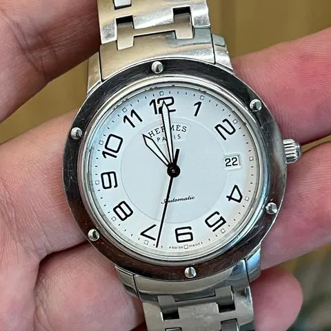 Hermès Clipper CP2.810 39mm Stainless steel White 6