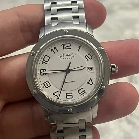 Hermès Clipper CP2.810 39mm Stainless steel White 8