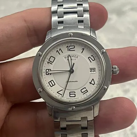 Hermès Clipper CP2.810 39mm Stainless steel White 9