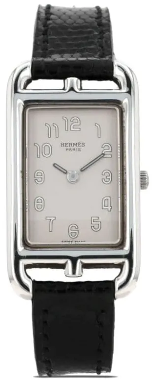 Hermès Nantucket 412180 34mm Stainless steel Black