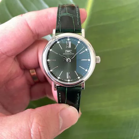 IWC Portofino Automatic IW357405 34mm Stainless steel Green