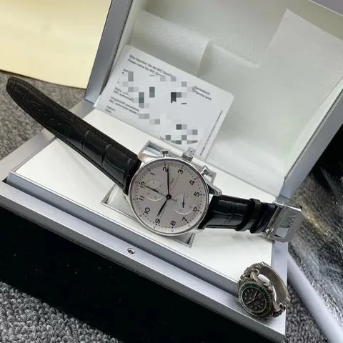 IWC Portugieser IW371446 41mm Stainless steel Blue 1