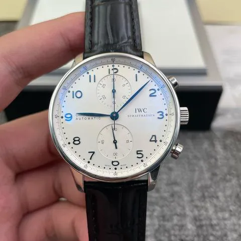 IWC Portugieser IW371446 41mm Stainless steel Blue 2