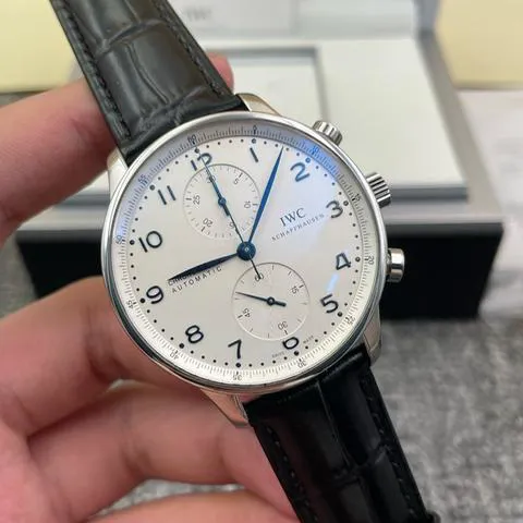 IWC Portugieser IW371446 41mm Stainless steel Blue 3