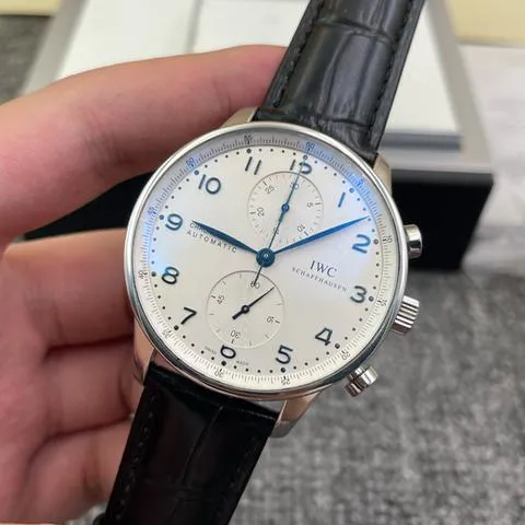 IWC Portugieser IW371446 41mm Stainless steel Blue 4