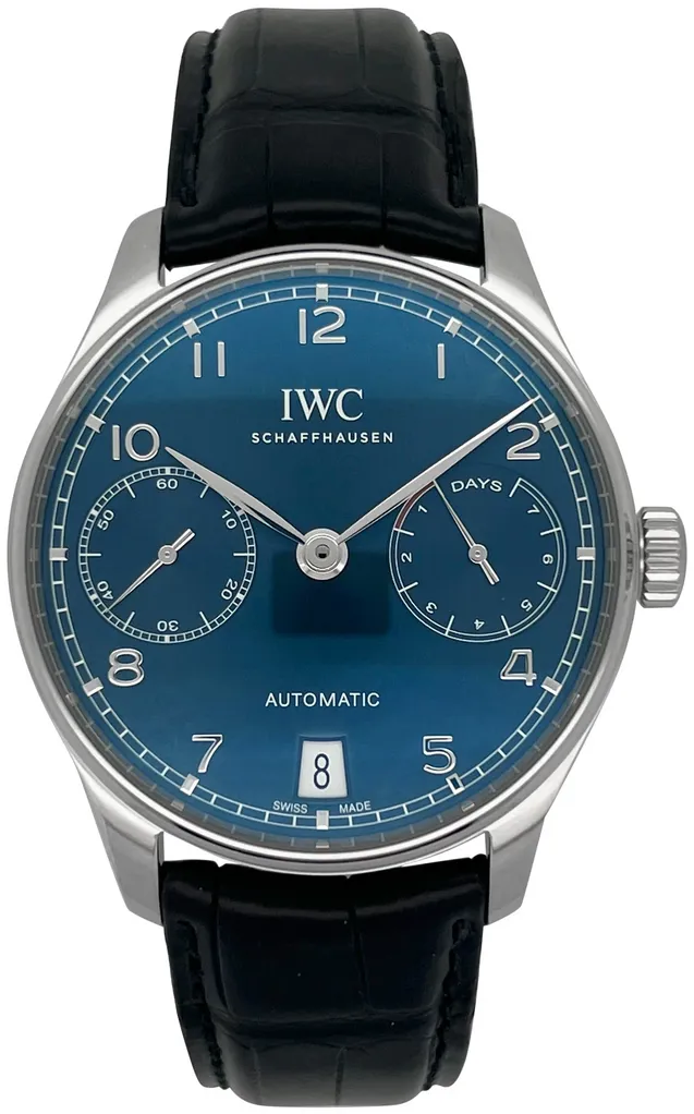 IWC Portugieser IW500710 42mm Stainless steel Blue