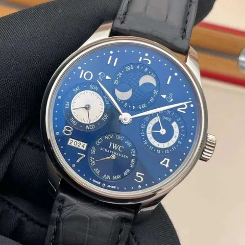 IWC Portugieser IW503203 44mm White gold Blue 2