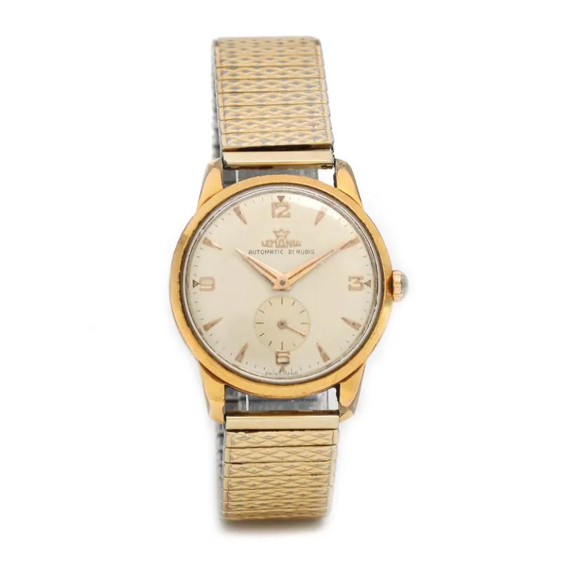 Lemania 34mm Gold-plated