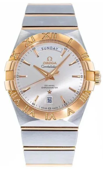 Omega Constellation 123.25.38.22.02.001 38mm Rose gold and Stainless steel Silver