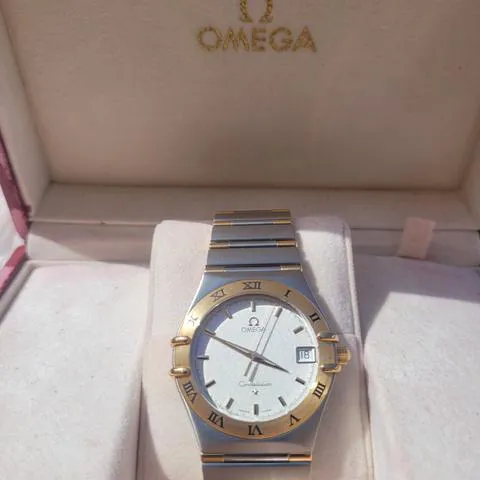 Omega Constellation Quartz 1312.30 33.5mm Yellow gold and Stainless steel White 17