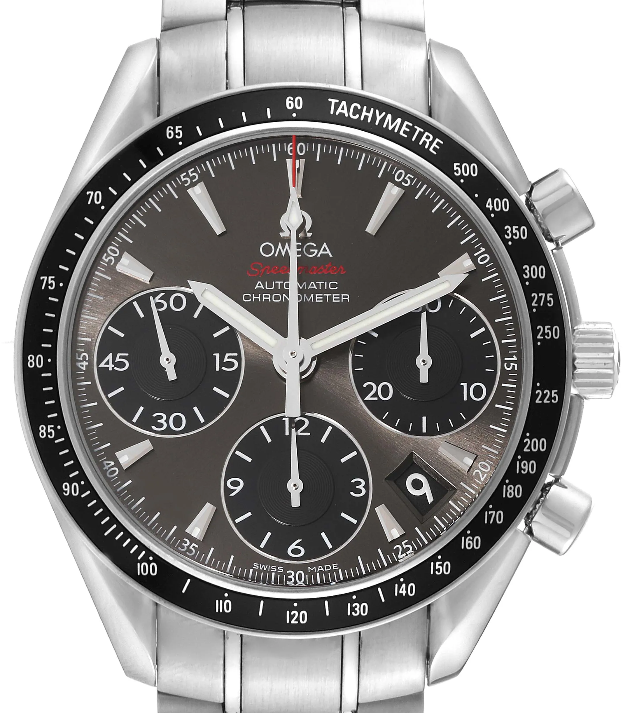 Omega Speedmaster Date 323.30.40.40.06.001 40mm Stainless steel Gray