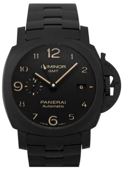 Panerai Luminor 1950 3 Days GMT Automa PAM 01438 44mm Ceramic Black