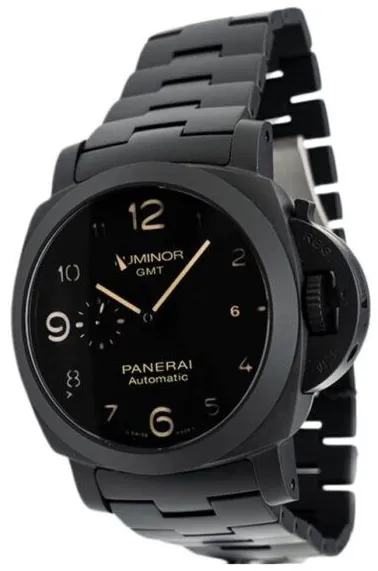 Panerai Luminor 1950 3 Days GMT Automa PAM 01438 44mm Ceramic Black 1