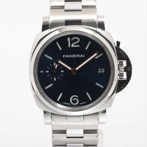 Panerai Luminor Marina PAM 01123 38mm Stainless steel Blue