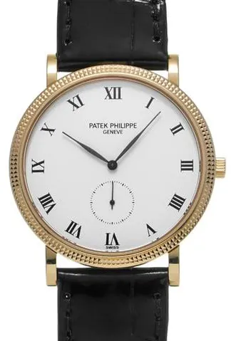 Patek Philippe Calatrava 3919J-001 33mm Yellow gold White