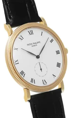 Patek Philippe Calatrava 3919J-001 33mm Yellow gold White 2