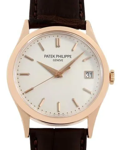 Patek Philippe Calatrava 5296R-010 38mm Rose gold Silver