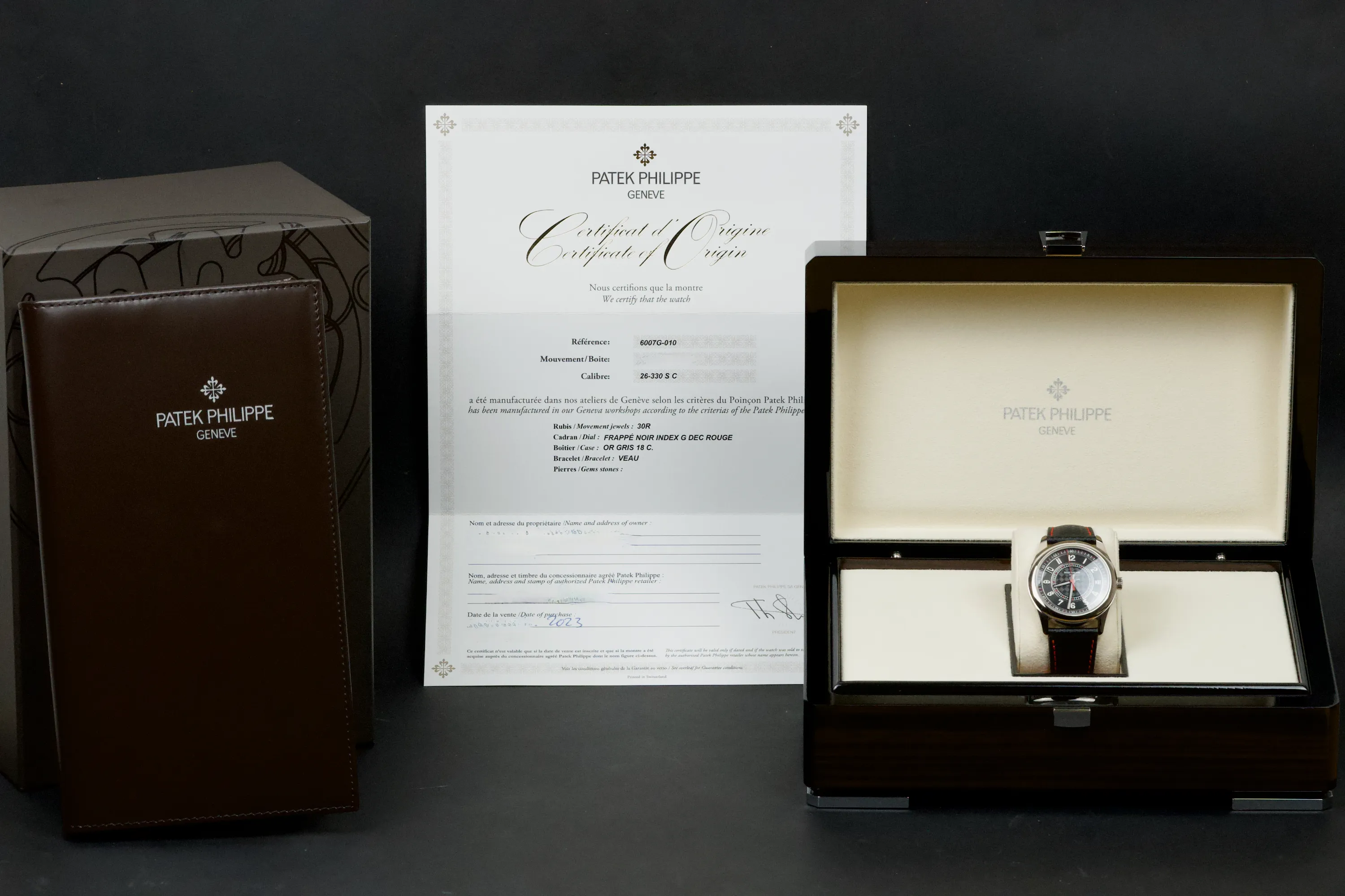 Patek Philippe Calatrava 6007G-010 40mm White gold Black 9