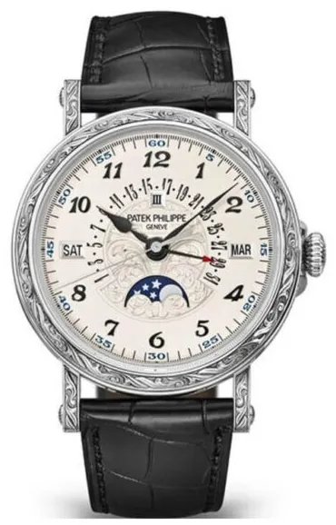 Patek Philippe Perpetual Calendar 5160/500G-001 38mm White gold Silver