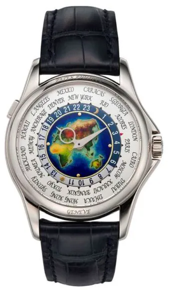 Patek Philippe World Time 5131G-001 39.5mm White gold Multi-color