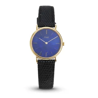 Piaget 9015 18k yellow gold Blue