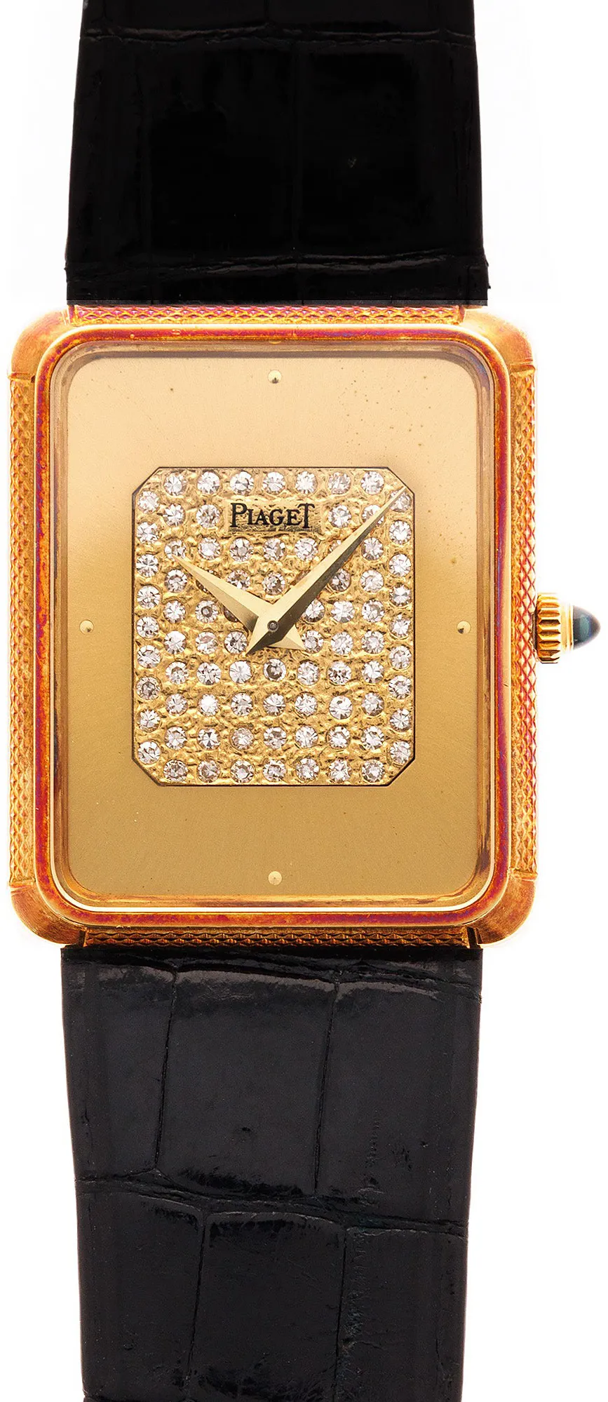 Piaget Vintage 9297 23.5mm  18k YG Pave