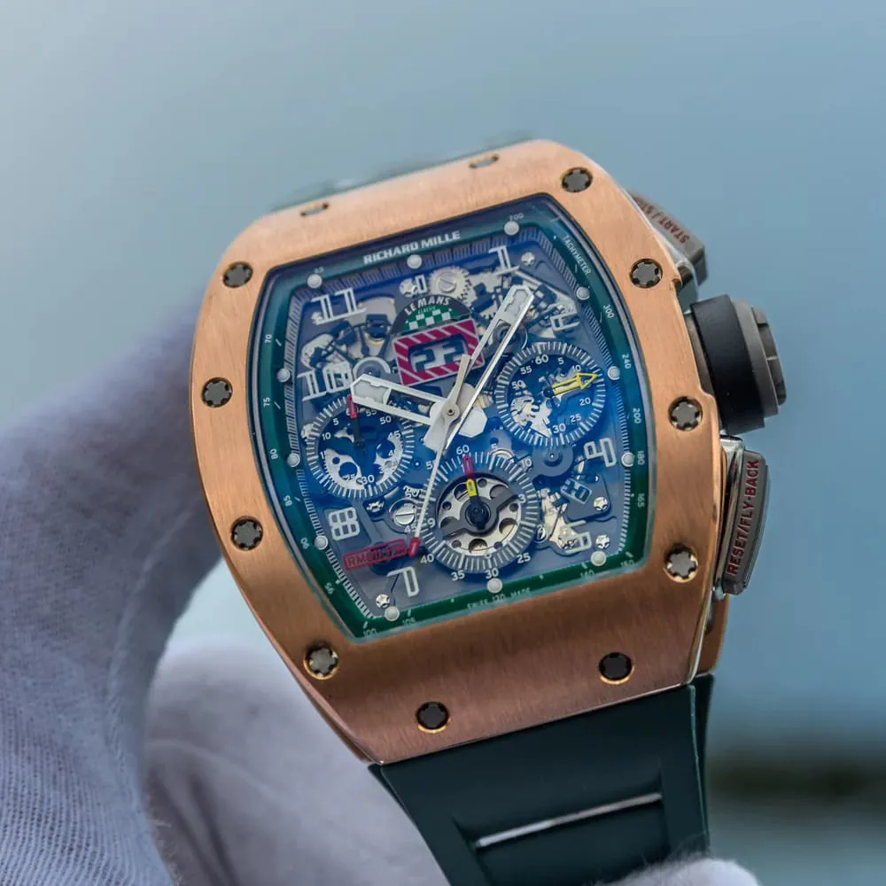 Richard Mille RM 011 RM011 AJ RG 50mm Rose gold Skeletonized