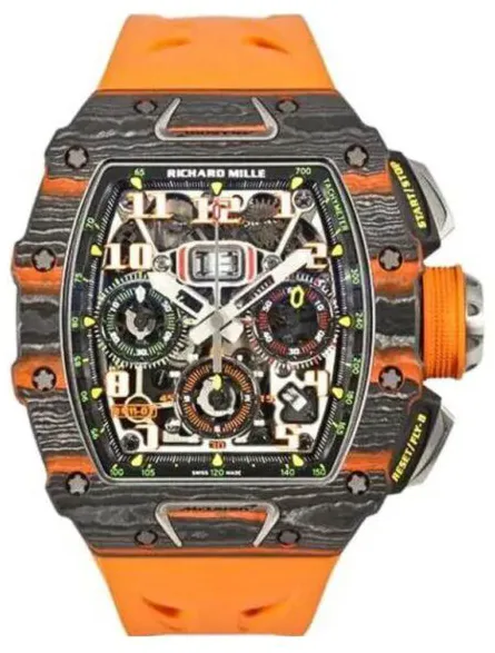 Richard Mille RM11-03 RM11-03 MCL CA-FQ 50mm Carbon fiber Skeletonized