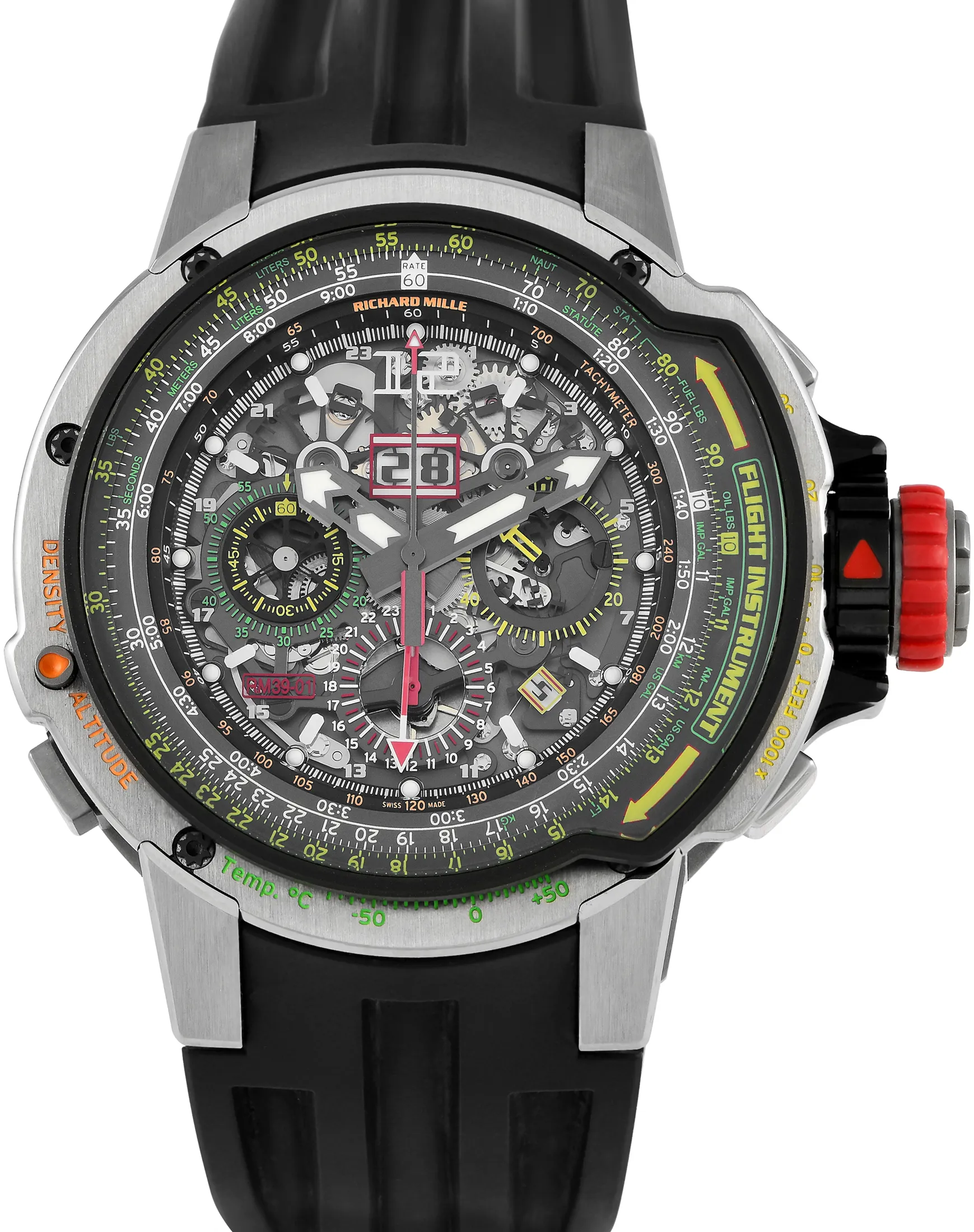 Richard Mille RM39-01 RM 39-01 50mm Titanium Skeletonized