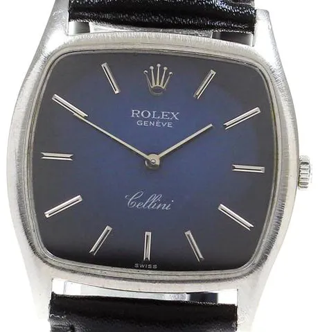 Rolex Cellini 3805 31mm White gold Blue