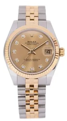 Rolex Datejust 31 178273 31mm Yellow gold and Stainless steel Champagne