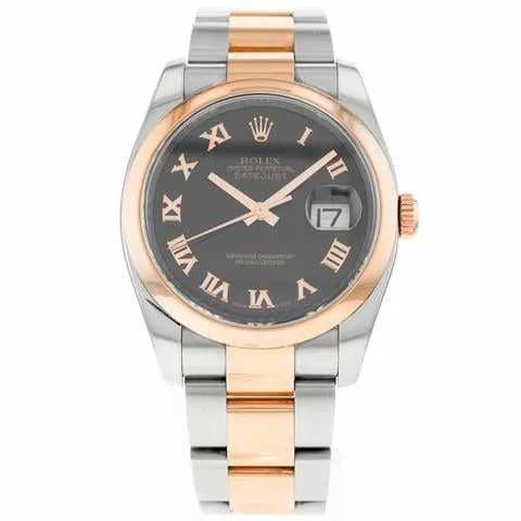 Rolex Datejust 36 116201 36mm Rose gold Black