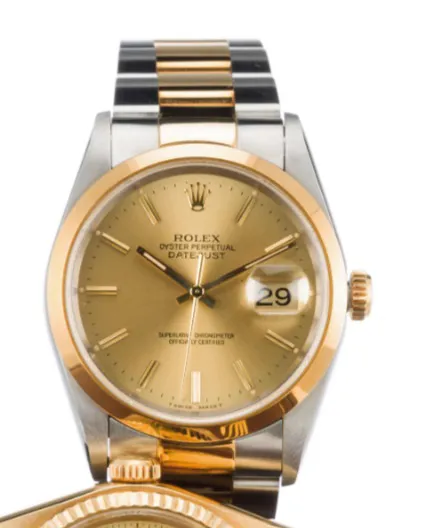 Rolex Datejust 36 16203 36mm 18k Gold and Stainless steel Gilt