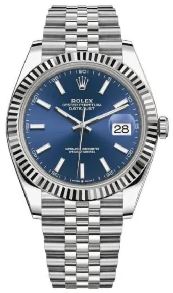 Rolex Datejust 41 126334-0002 41mm White gold and Oystersteel Blue