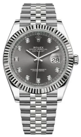 Rolex Datejust 41 126334-0006 41mm White gold and Oystersteel Gray