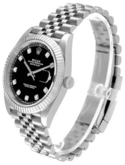 Rolex Datejust 41 126334-0012 41mm White gold and Oystersteel Black 1