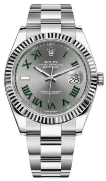 Rolex Datejust 41 126334-0021 41mm White gold and Oystersteel Gray