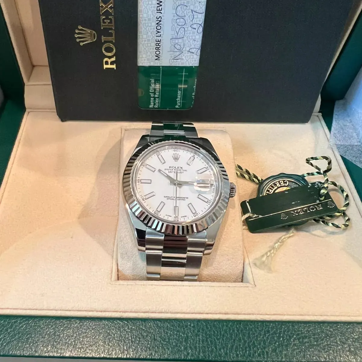 Rolex Datejust II 116334 41mm Stainless steel White 6