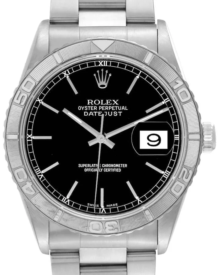 Rolex Datejust Turn-O-Graph 16264 36mm Stainless steel Black