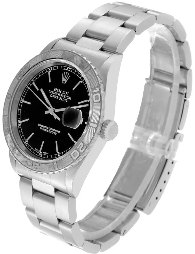 Rolex Datejust Turn-O-Graph 16264 36mm Stainless steel Black 1