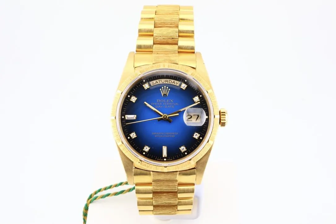 Rolex Day-Date 36 18248 36mm Yellow gold Blue