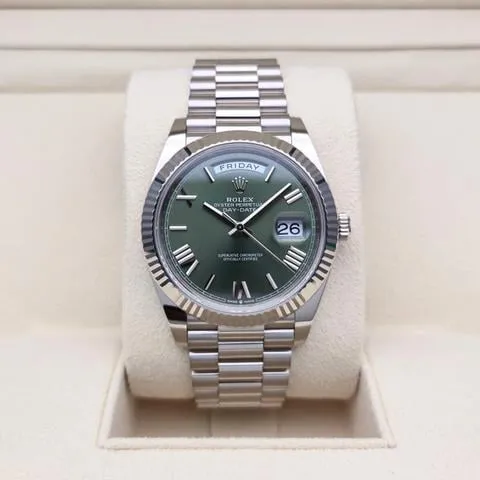 Rolex Day-Date 40 228239 40mm White gold Green 1