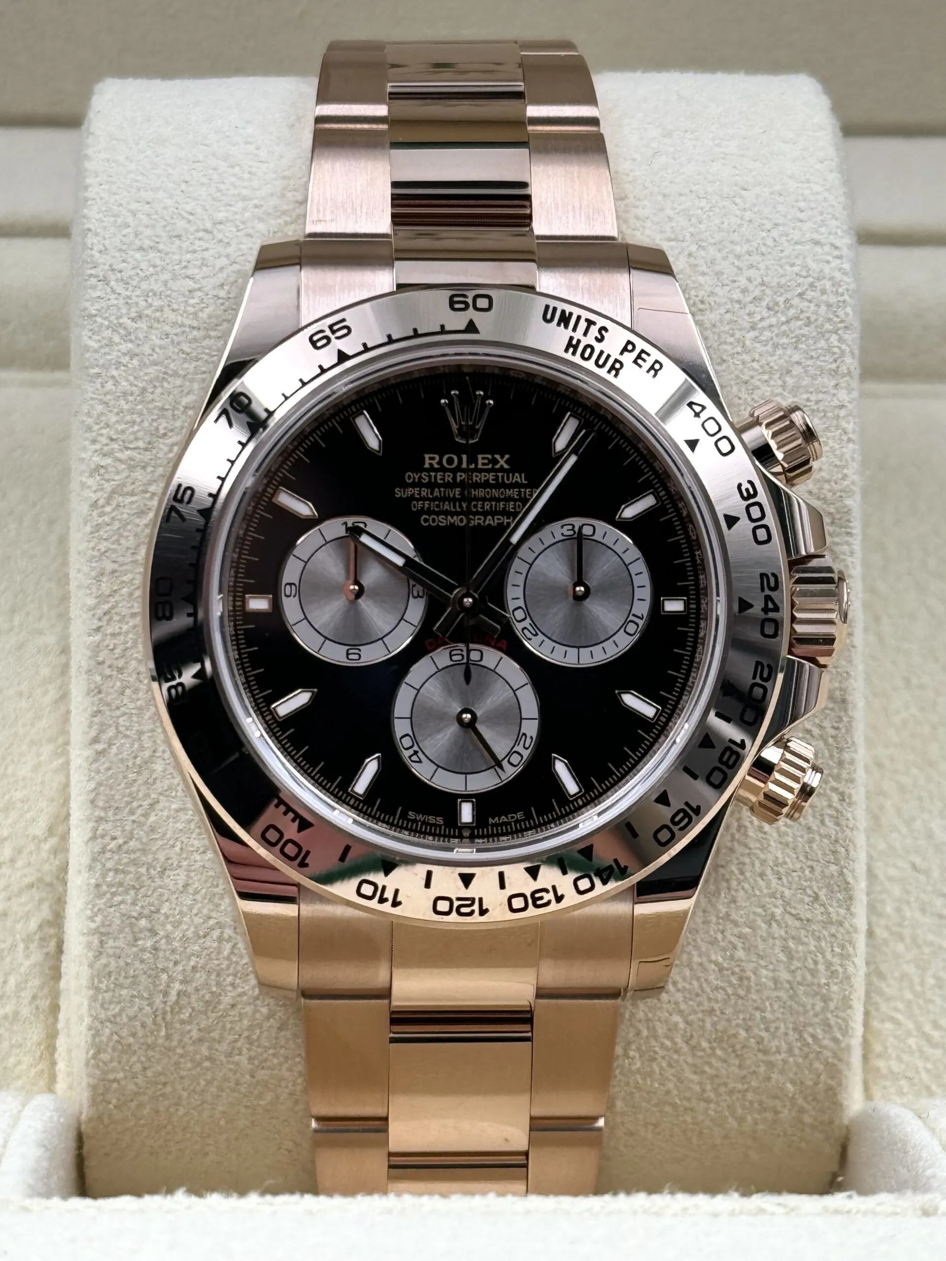 Rolex Daytona 126505 40mm Rose gold Black